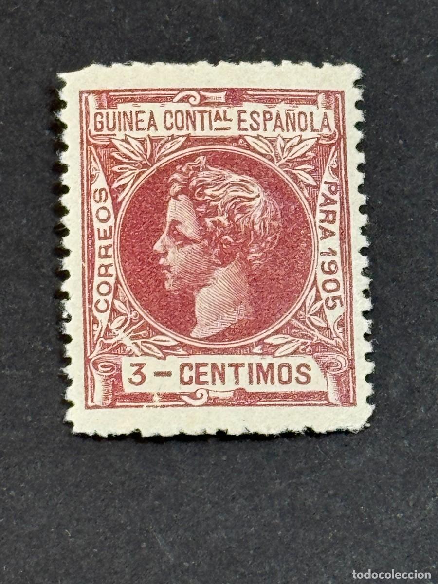 Briefmarken: Guinea, Alfonso XIII, 1905, Edifil 29N, MUESTRA, A000.000, nuevo con fijasellos