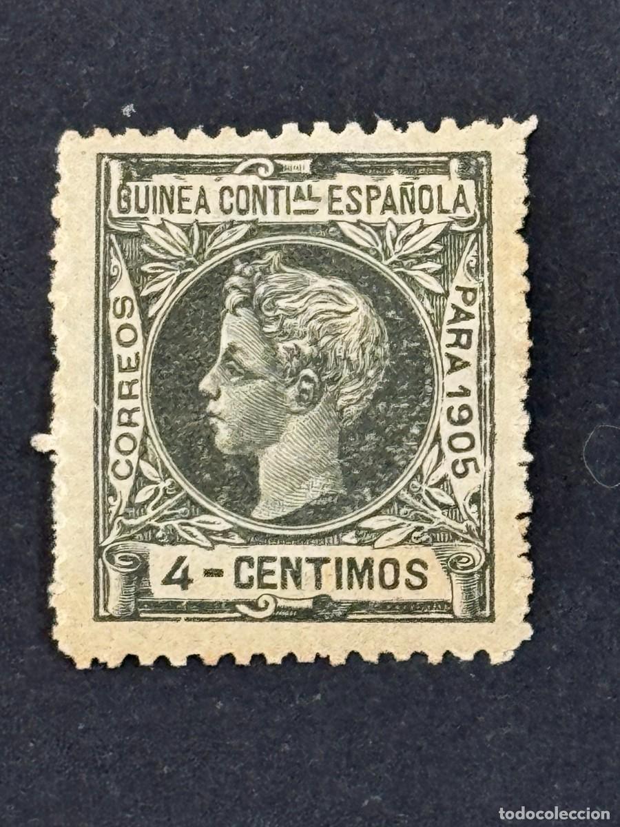 Briefmarken: Guinea, Alfonso XIII, 1905, Edifil 30N, MUESTRA, A000.000, nuevo con fijasellos