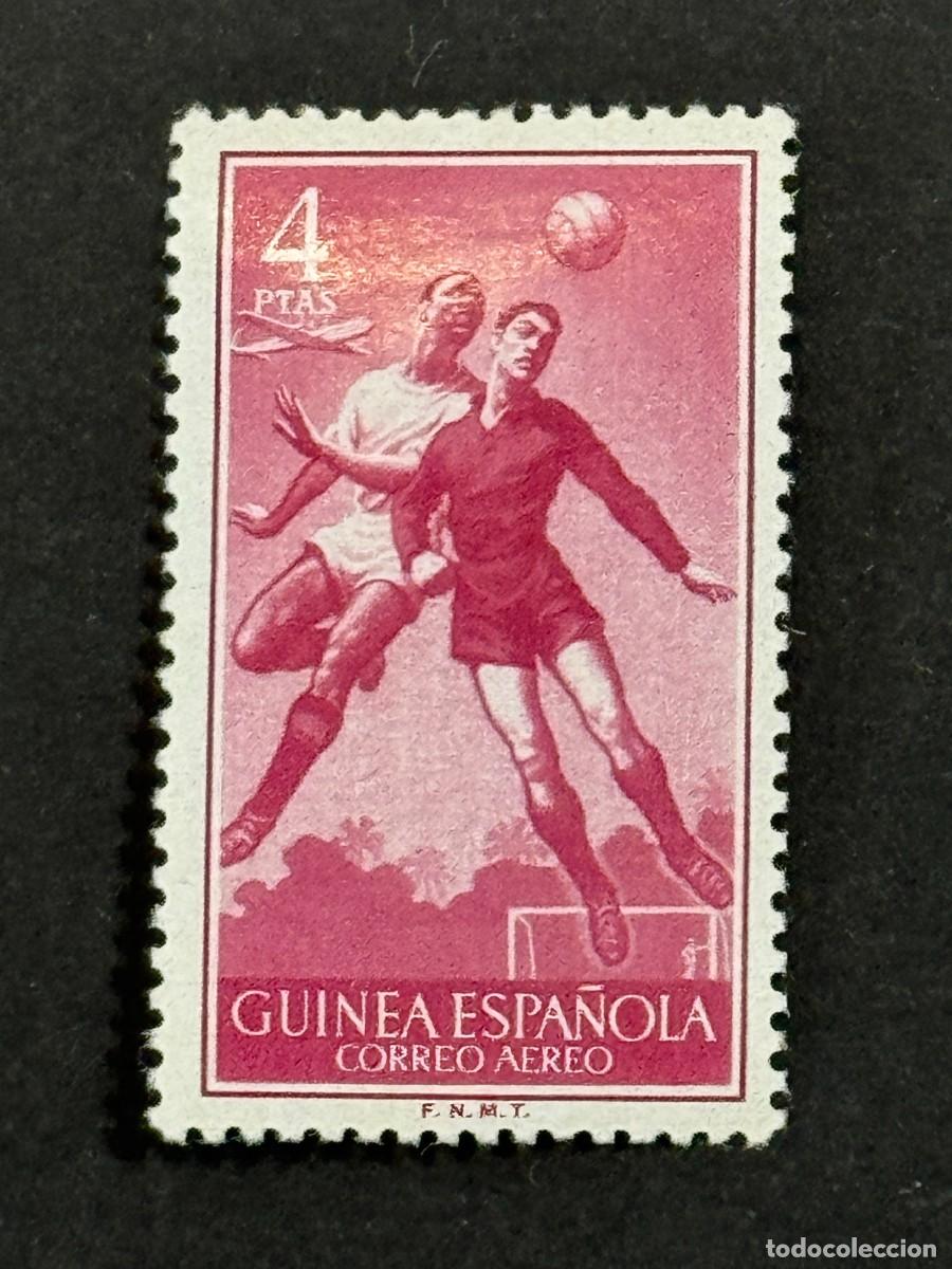 Sellos: Guinea, Serie b&aacute;sica, 1955-1956, Edifil 353, nuevo con fijasellos