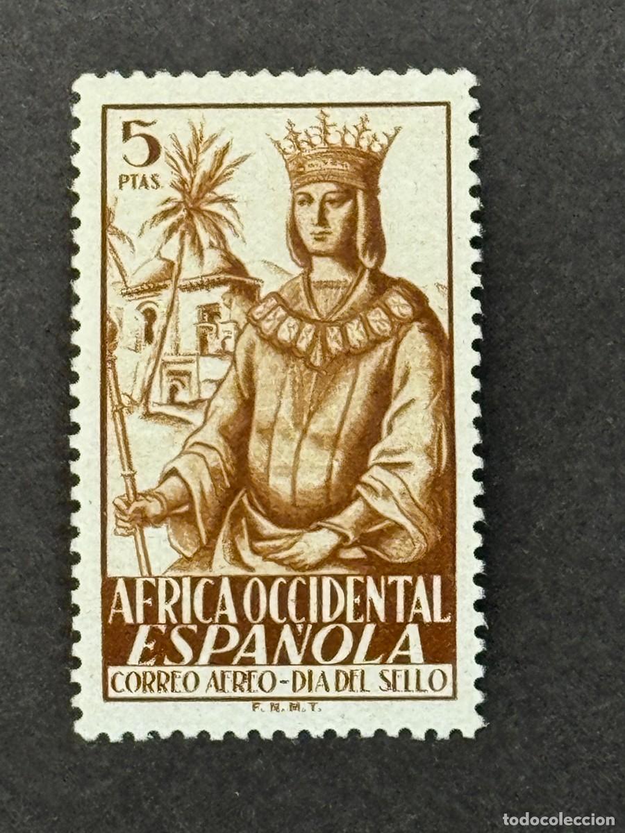 Sellos: &Aacute;frica Occidental, D&iacute;a del sello colonial, 1949, Edifil 2, nuevo