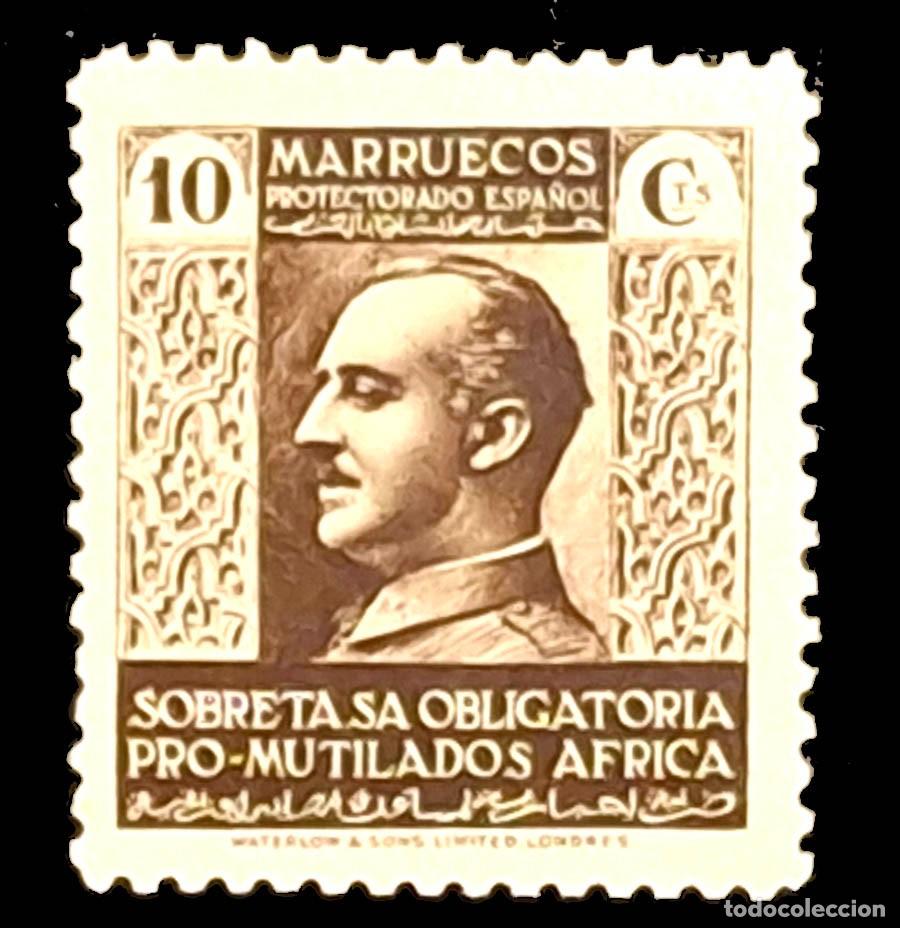 Sellos: 1937, Marruecos, 10 cts.