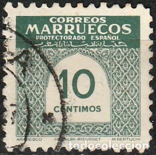 Sellos: 1953 - MARRUECOS - CIFRAS - EDIFIL 464