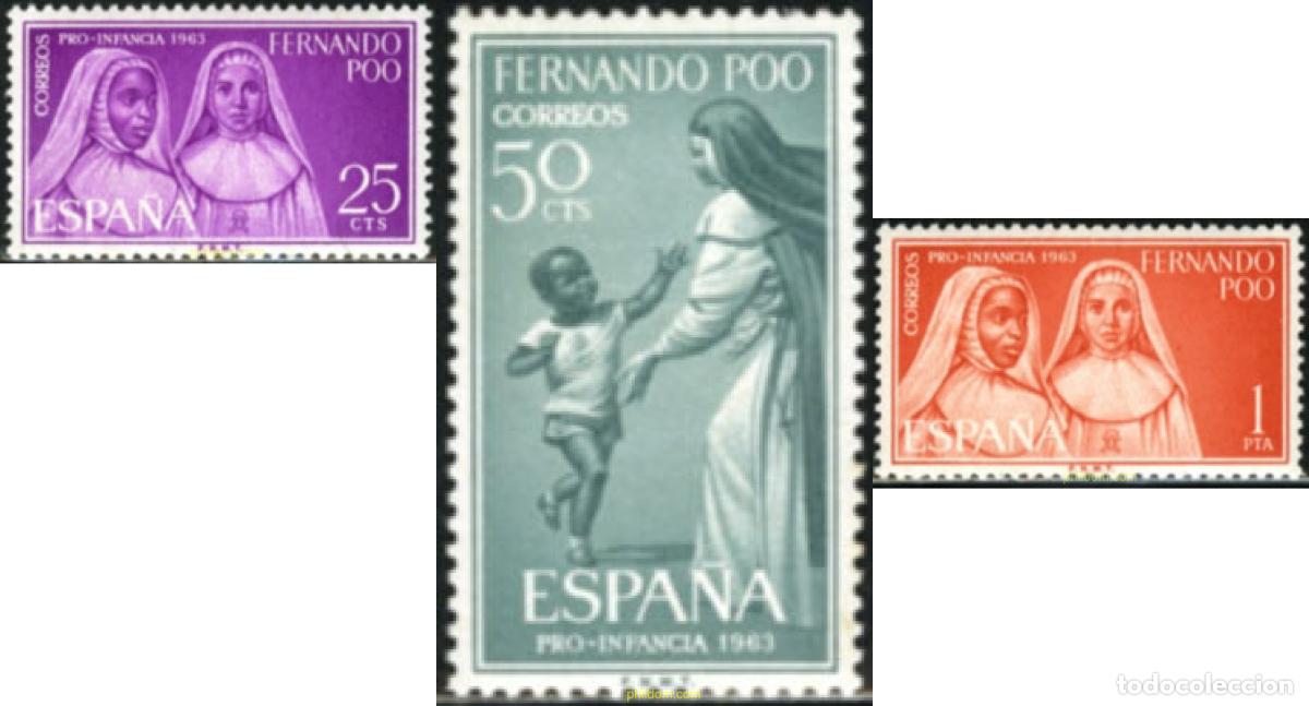 Sellos: 189999 MNH FERNANDO POO 1963 PRO INFANCIA