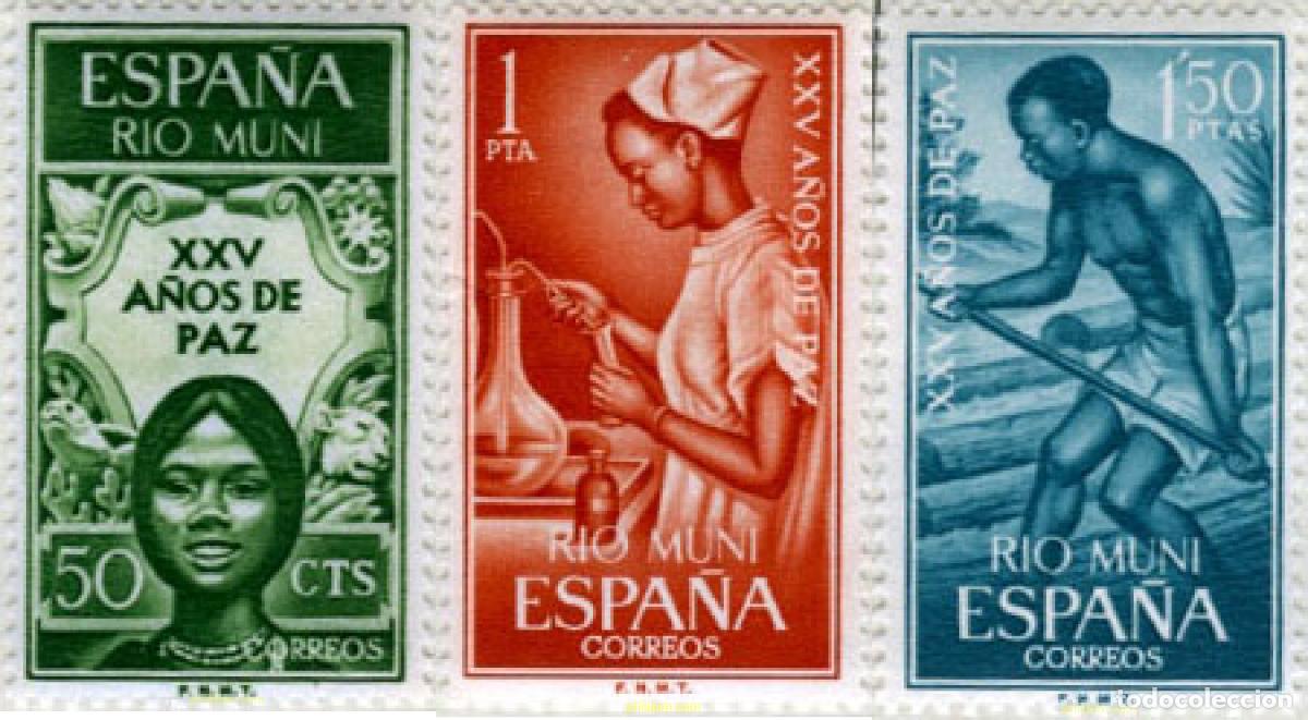 Sellos: 188112 MNH RIO MUNI 1965 25 A&Ntilde;OS DE PAZ