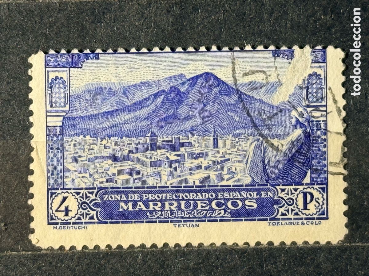 Sellos: Espa&ntilde;a. 1928. Alfonso XIII. Marruecos. Edifil 117. Usado.