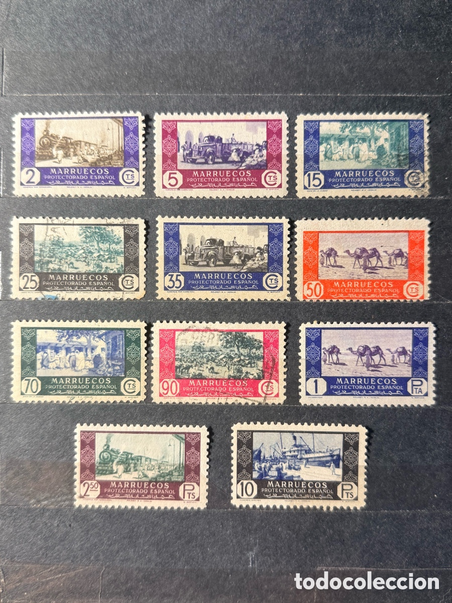 Sellos: Espa&ntilde;a. 1948. Estado Espa&ntilde;ol. Marruecos. Edifil 280/290. Nuevos */** y usados.