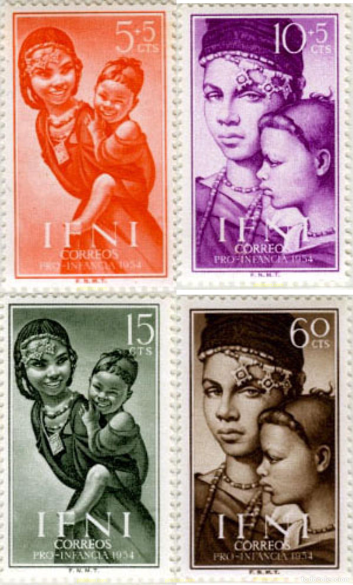 Sellos: 184627 MNH IFNI 1954 PRO INFANCIA INDIGENA
