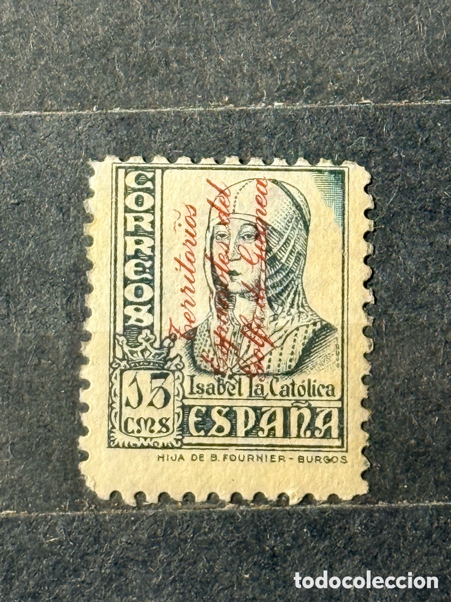 Sellos: Espa&ntilde;a. 1939. Estado Espa&ntilde;ol. Guinea. Edifil 257hz. Nuevo *