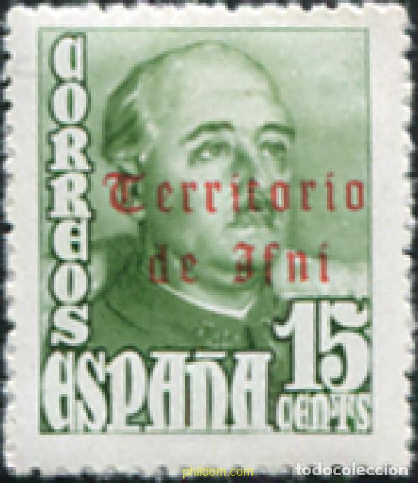 Sellos: 721815 MNH IFNI 1948 MOTIVOS VARIOS. SELLOS DE ESPA&Ntilde;A DE 1938-1949 SOBREIMPRESOS