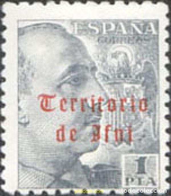 Sellos: 216226 MNH IFNI 1948 MOTIVOS VARIOS. SELLOS DE ESPA&Ntilde;A DE 1938-1949 SOBREIMPRESOS