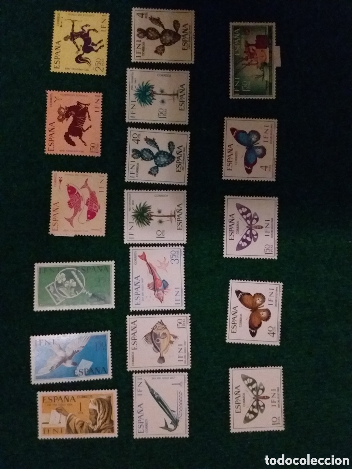 Sellos: IFNI A&Ntilde;OS 1966-7-8 SEIS SERIES COMPLETAS CON SELLOS MNH **