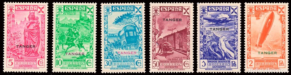 Sellos: T&aacute;nger - Edi * Beneficencia 6/11 - 1938 - Habilitados