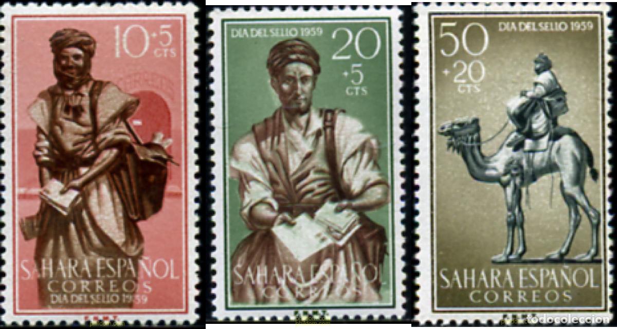 Sellos: 29679 MNH SAHARA ESPA&Ntilde;OL 1959 DIA DEL SELLO