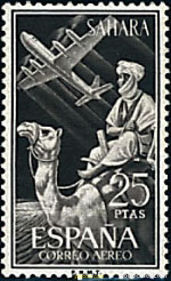 Sellos: 29680 MNH SAHARA ESPA&Ntilde;OL 1961 SERIE BASICA