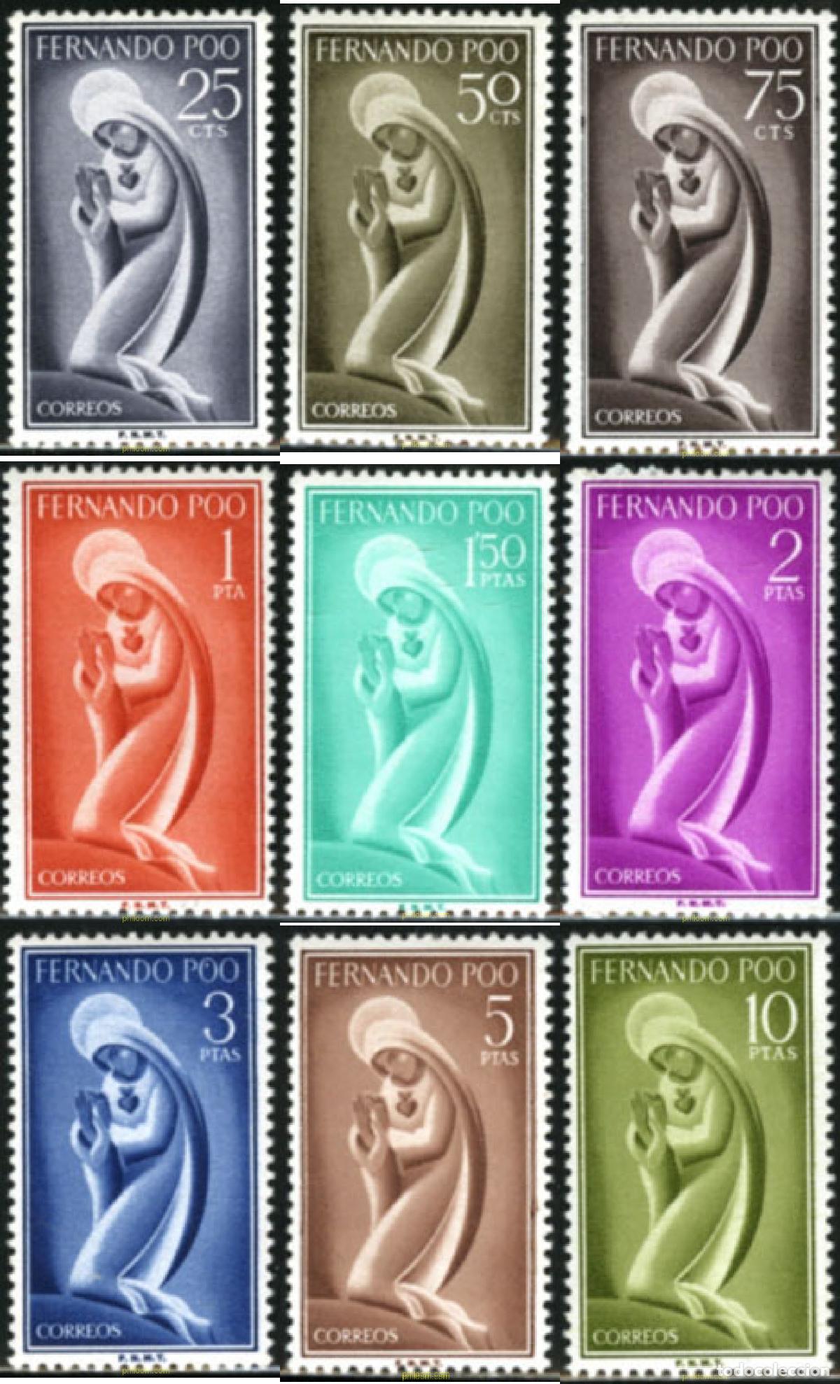 Sellos: 170363 MNH FERNANDO POO 1960 LA VIRGEN MARIA
