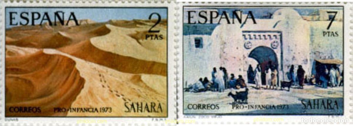 Sellos: 29689 MNH SAHARA ESPA&Ntilde;OL 1973 PRO INFANCIA