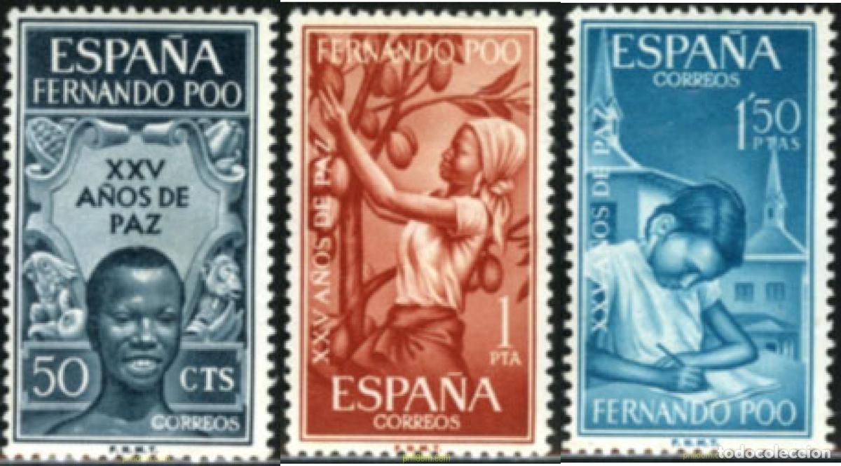 Sellos: 190003 MNH FERNANDO POO 1965 25 A&Ntilde;OS DE PAZ
