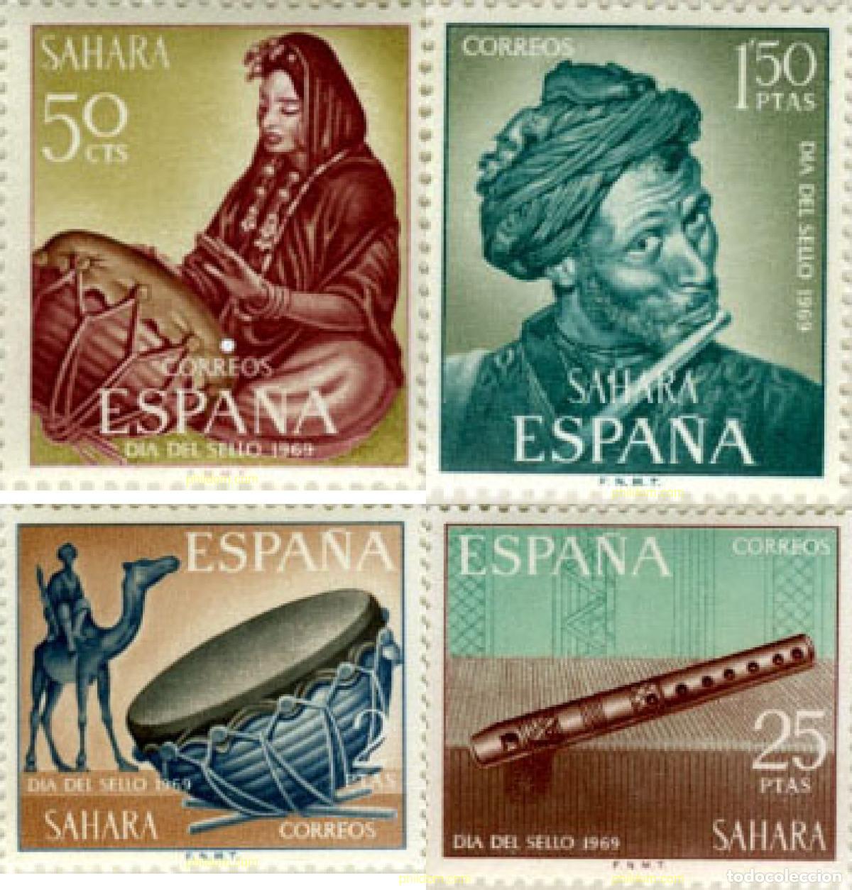 Sellos: 30686 MNH SAHARA ESPA&Ntilde;OL 1969 DIA DEL SELLO