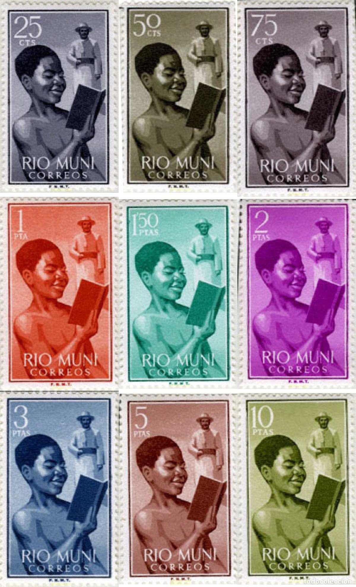 Sellos: 188103 MNH RIO MUNI 1960 NI&Ntilde;O INDIGENA