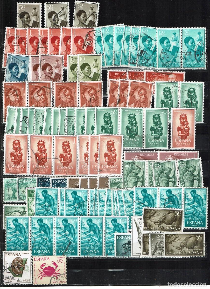 Sellos: RIO MUNI - SELECCI&Oacute;N DE 23 SELLOS DIFERENTES USADOS : A&Ntilde;OS 1960 A 1968