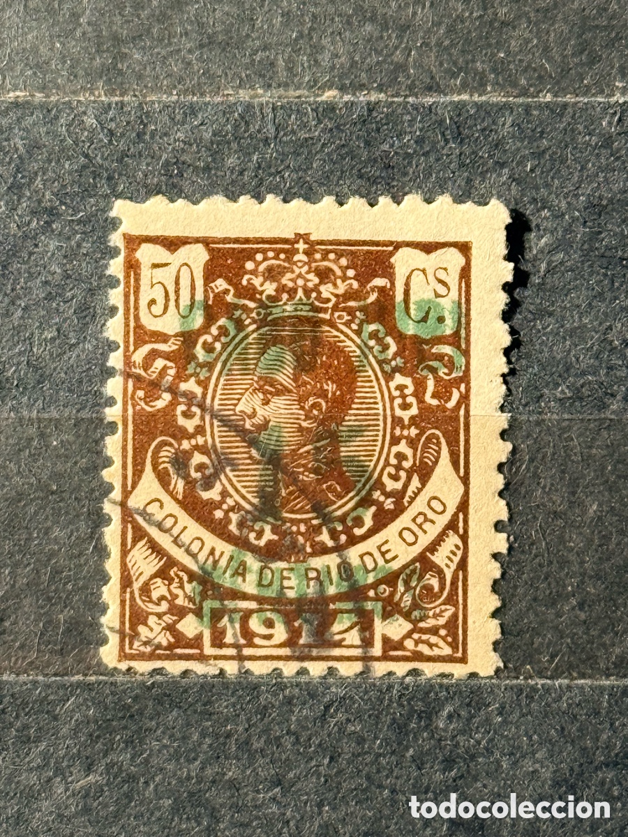 Sellos: Espa&ntilde;a. 1916. Alfonso XIII. Cabo Juby. Edifil 3A. Usado.