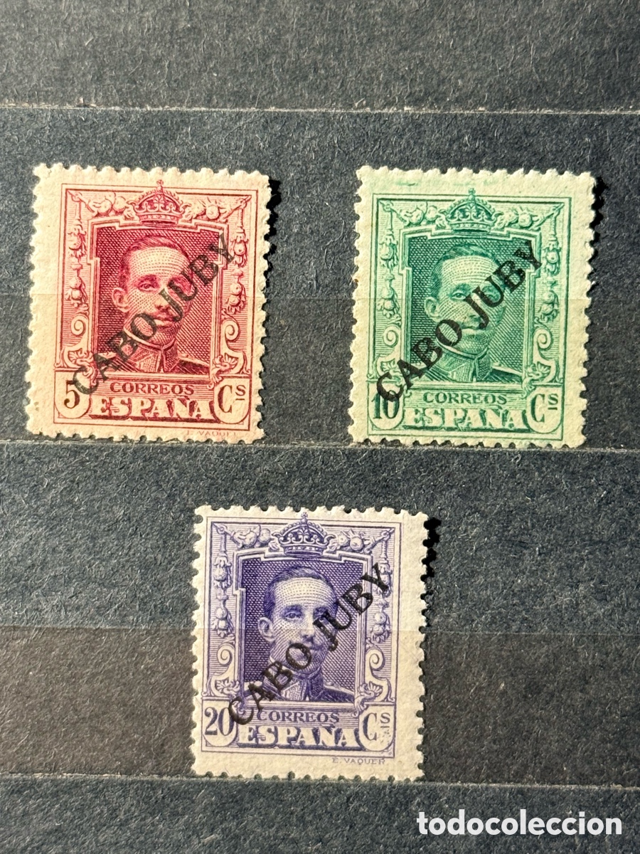 Sellos: Espa&ntilde;a. 1925. Alfonso XIII. Cabo Juby. Edifil 23/25. Nuevos *