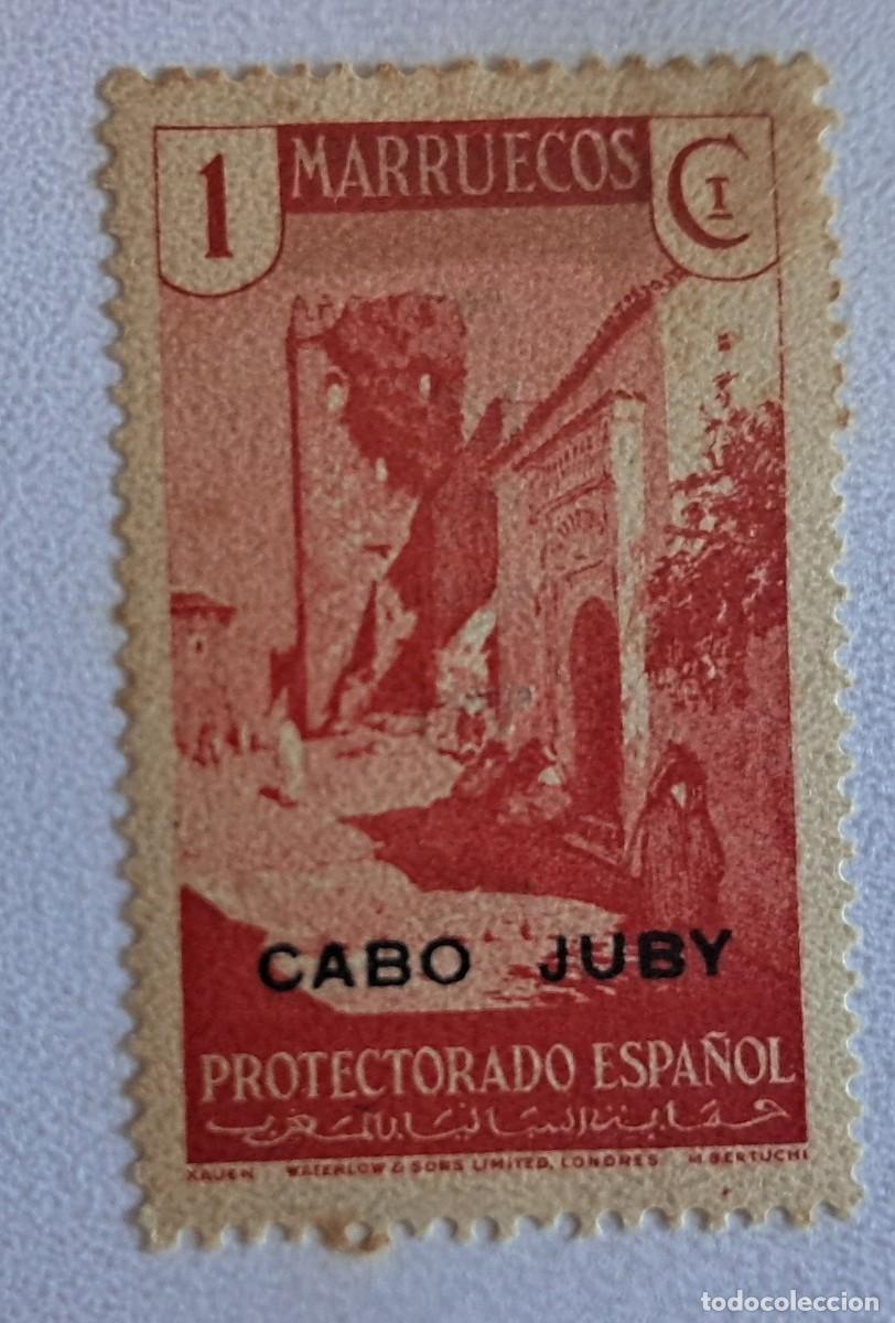 Sellos: Sello de Marruecos habilitado Cabo Juby 1935-1936 n&ordm; 67 1 cto.