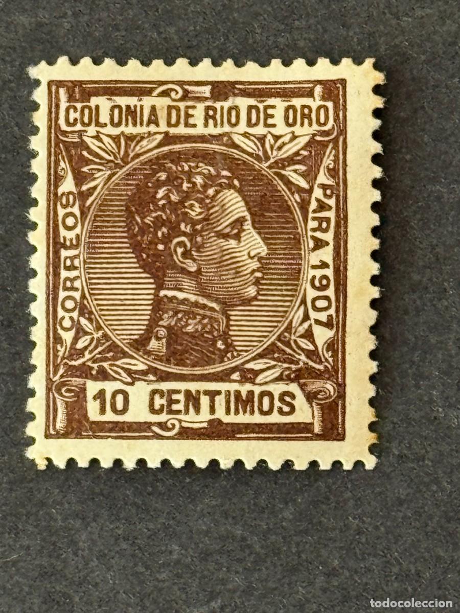 Sellos: Rio de Oro, Alfonso XIII, 1907, Edifil 23N, MUESTRA, A.000,000 nuevo con fijasellos