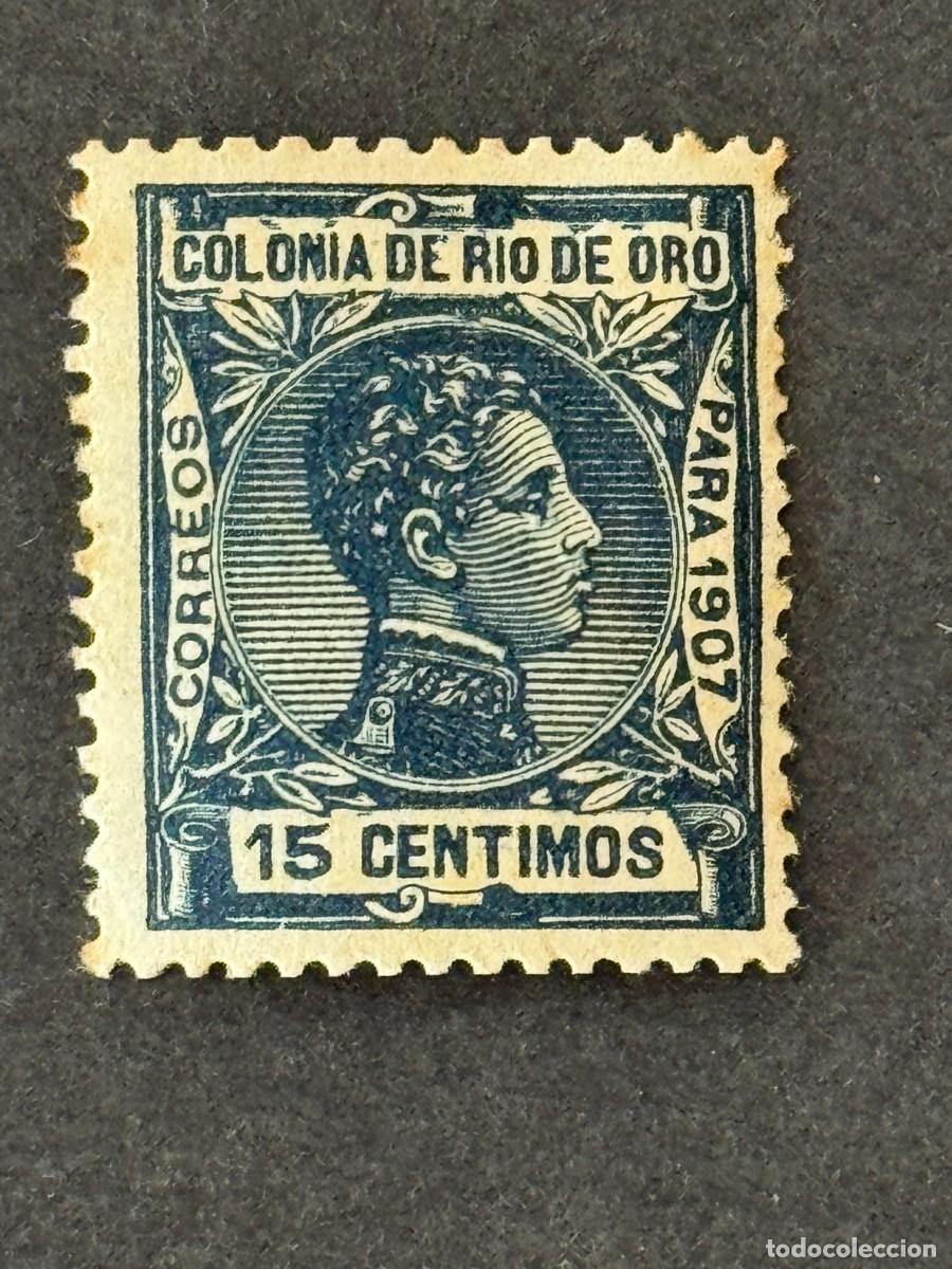 Sellos: Rio de Oro, Alfonso XIII, 1907, Edifil 24N, MUESTRA, A.000,000 nuevo con fijasellos