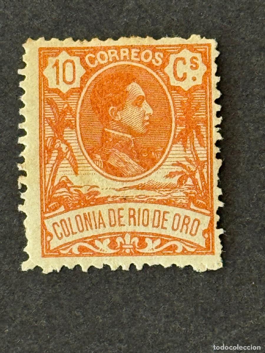 Sellos: Rio de Oro, Alfonso XIII, 1909, Edifil 44N, MUESTRA, A.000,000 nuevo con fijasellos
