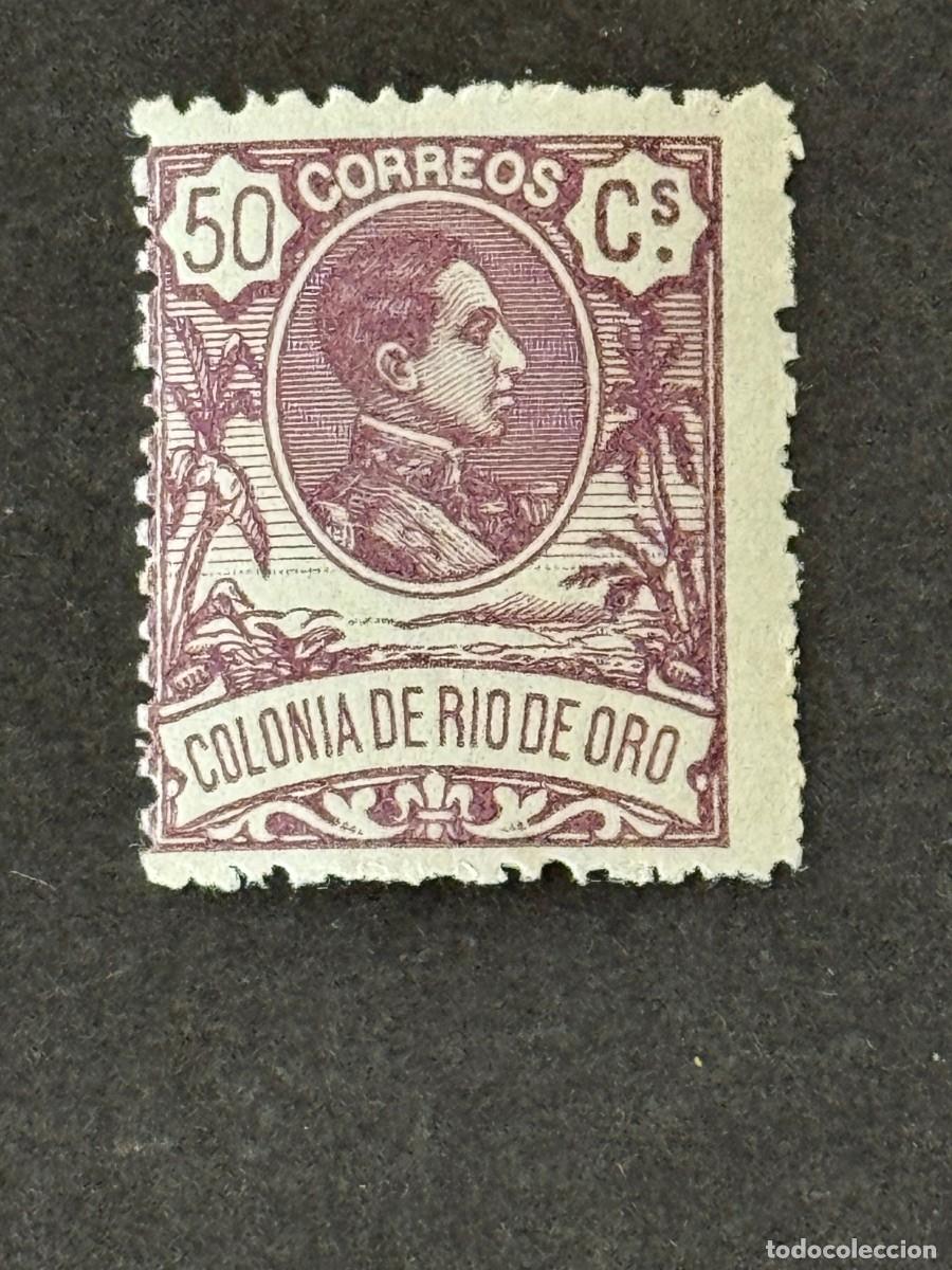 Sellos: Rio de Oro, Alfonso XIII, 1909, Edifil 50N, MUESTRA, A.000,000 nuevo
