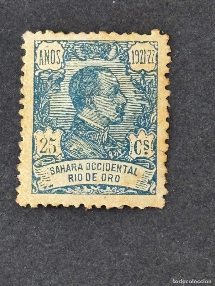 Sellos: Rio de Oro, Alfonso XIII, 1921, Edifil 136N, MUESTRA, A.000,000 nuevo sin goma