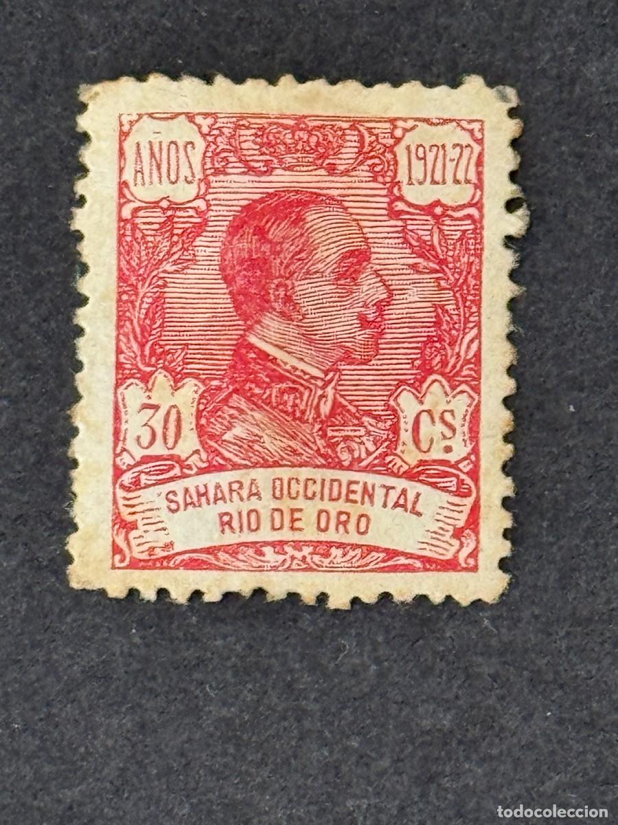 Sellos: Rio de Oro, Alfonso XIII, 1921, Edifil 137N, MUESTRA, A.000,000 nuevo sin goma