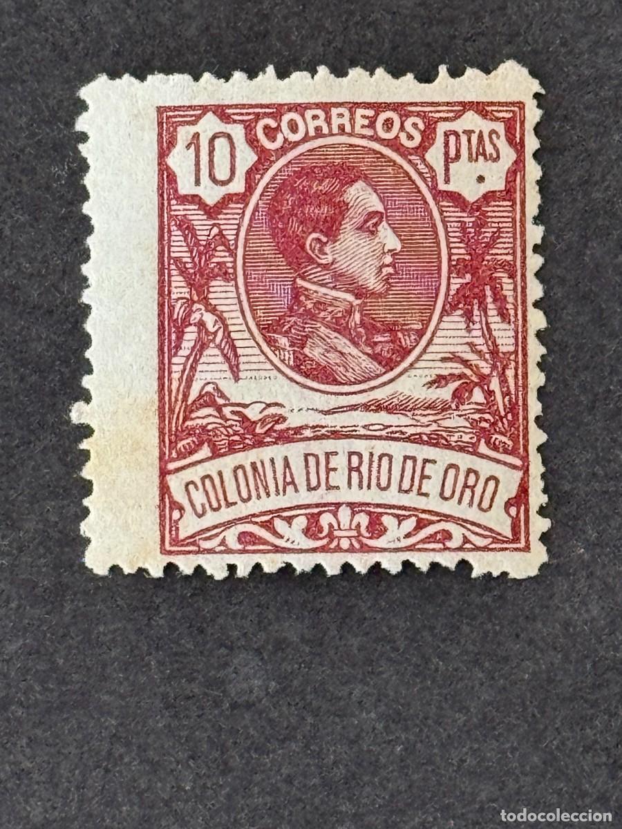 Sellos: Rio de Oro, Alfonso XIII, 1909, Edifil 53, nuevo con fijasellos