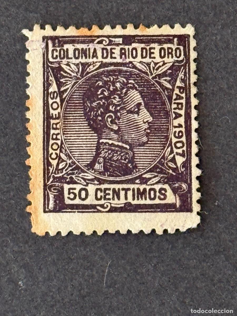 Sellos: Rio de Oro, Alfonso XIII, 1907, Edifil 26, nuevo sin goma