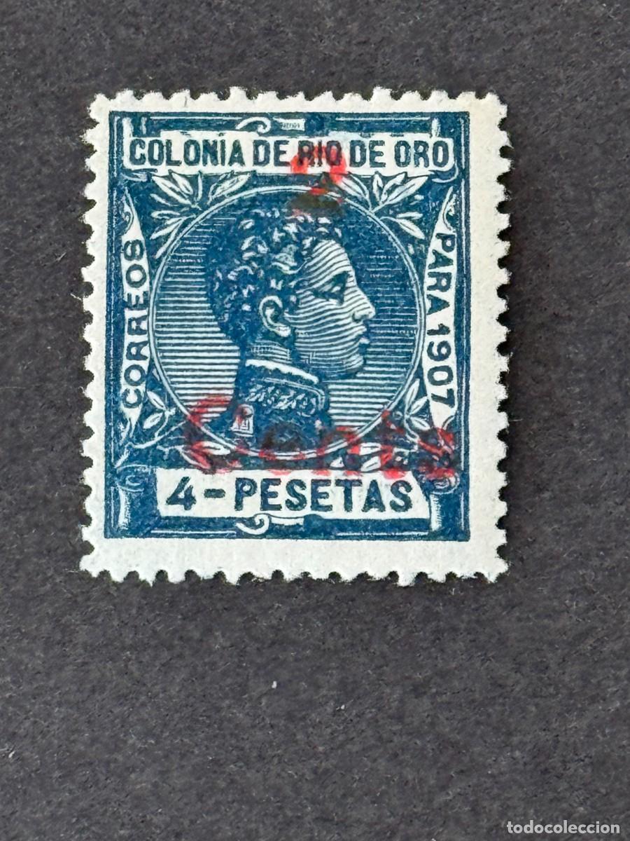 Selos: Rio de Oro, Alfonso XIII, habilitado, 1911-1913, Edifil 59, nuevo con fijasellos
