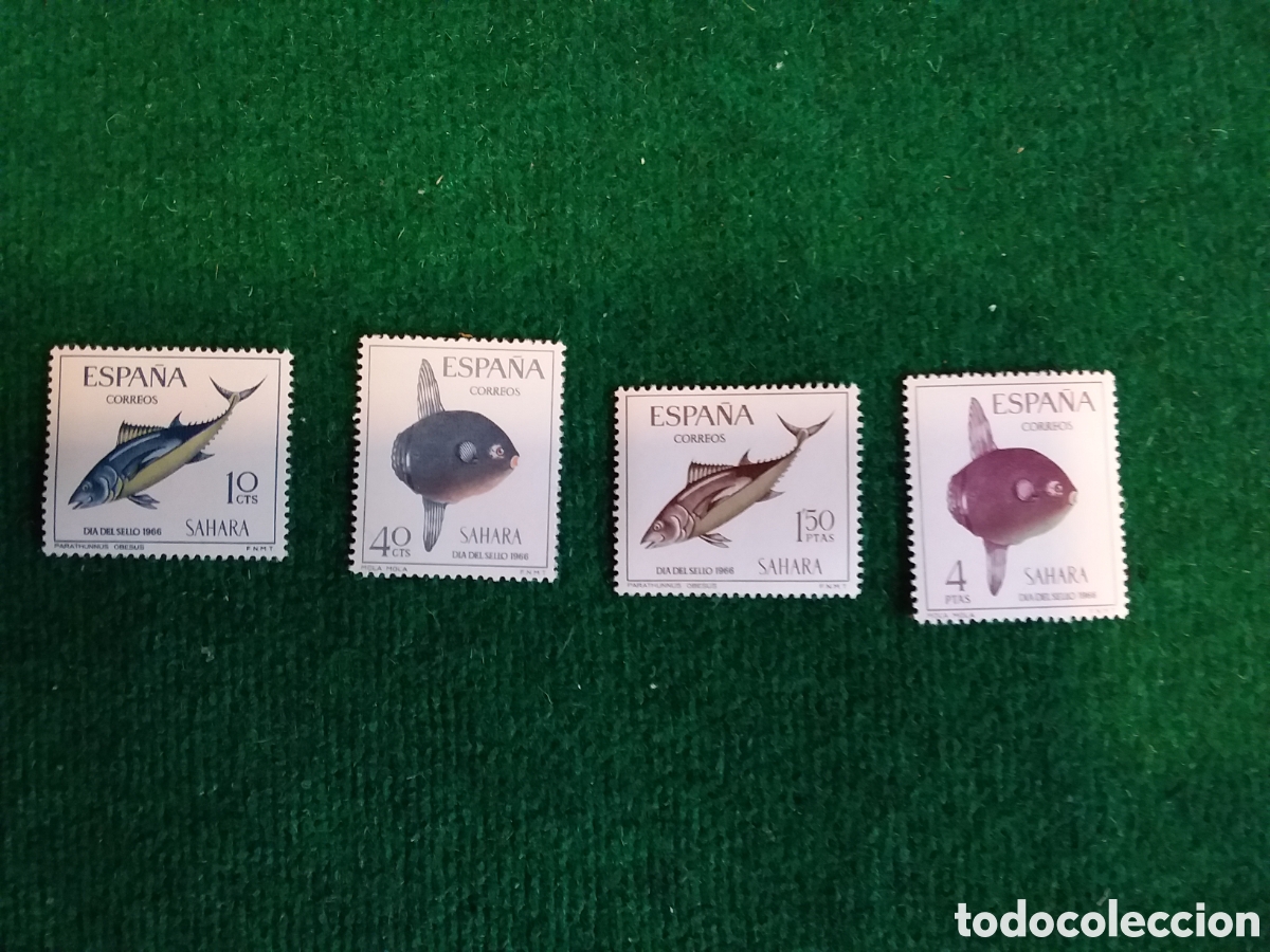 Sellos: S&Aacute;HARA SERIE COMPLETA SELLOS MNH ** A&Ntilde;O 1966