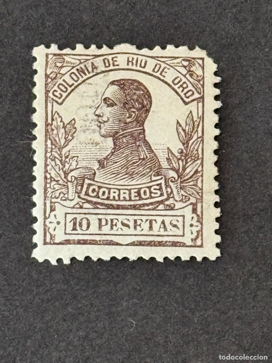 Sellos: Rio de Oro, Alfonso XIII, 1912, Edifil 77, nuevo con fijasellos