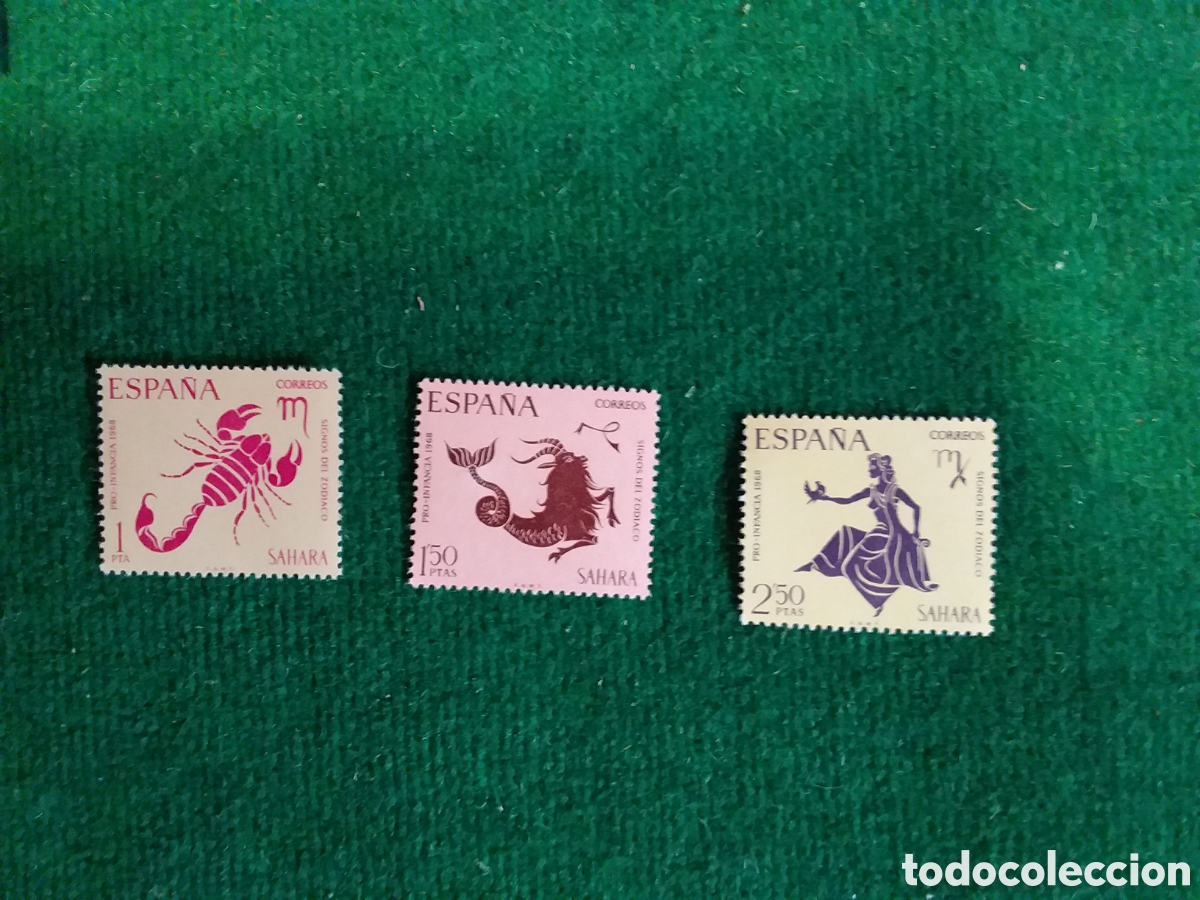 Sellos: S&Aacute;HARA SERIE COMPLETA A&Ntilde;O 1968 SELLOS MNH **