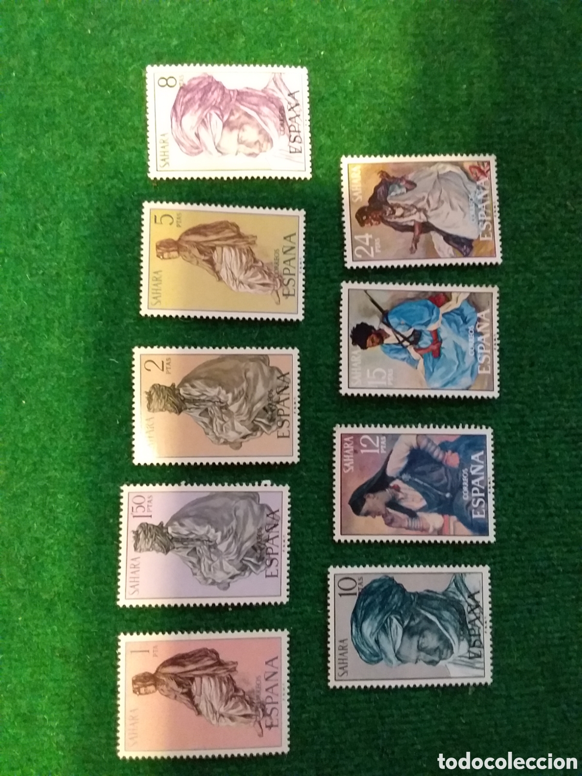 Sellos: S&Aacute;HARA SERIE COMPLETA A&Ntilde;O 1972 SELLOS MNH **