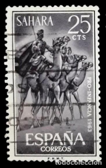 Sellos: S&Aacute;HARA ESPA&Ntilde;OL 1963 Pro Infancia. Edifil 217. USAD0.