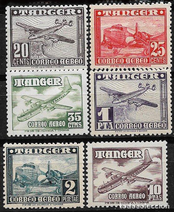 Sellos: T&aacute;nger 1948 Aviones, Edifil N &ordm; 166 a 171 * * completa