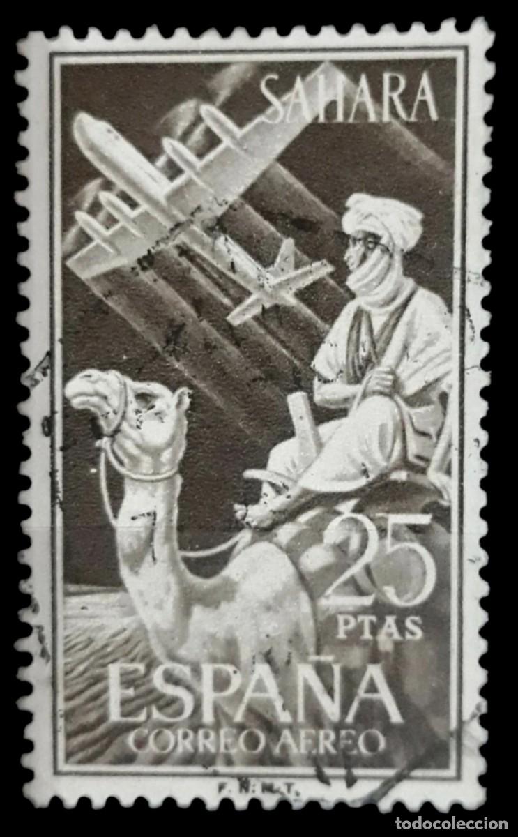 Sellos: S&Aacute;HARA ESPA&Ntilde;OL 1961. Edifil 189. USADO.