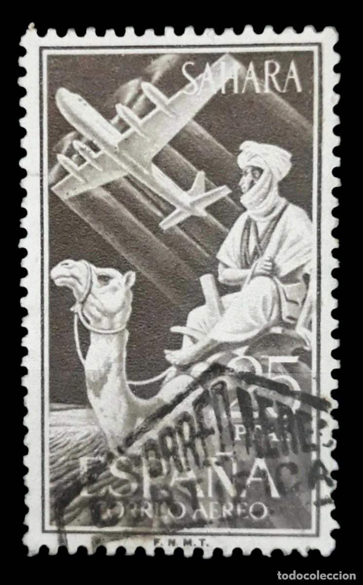 Sellos: S&Aacute;HARA ESPA&Ntilde;OL 1961. Edifil 189. USADO.
