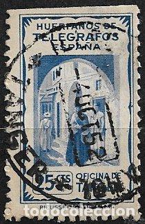 Sellos: T&aacute;nger 1949 Vistas, 25 cts. azul (o)