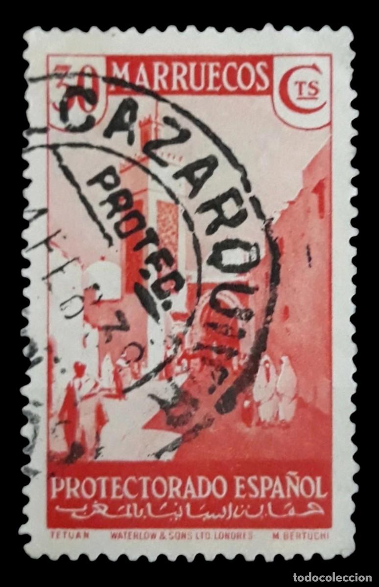 Sellos: MARRUECOS ESPA&Ntilde;OL 1935 Vistas y paisajes. EDIFIL 154. USADO.