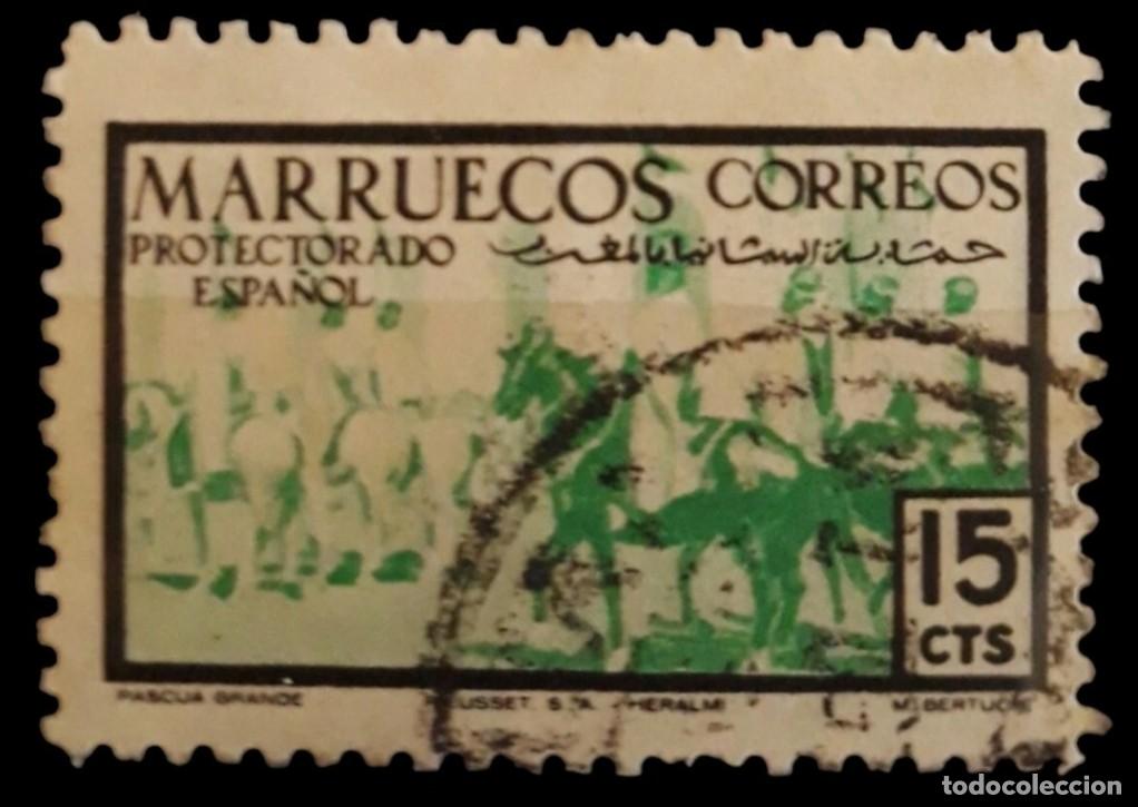 Sellos: MARRUECOS ESPA&Ntilde;OL 1952. EDIFIL 345. USADO.