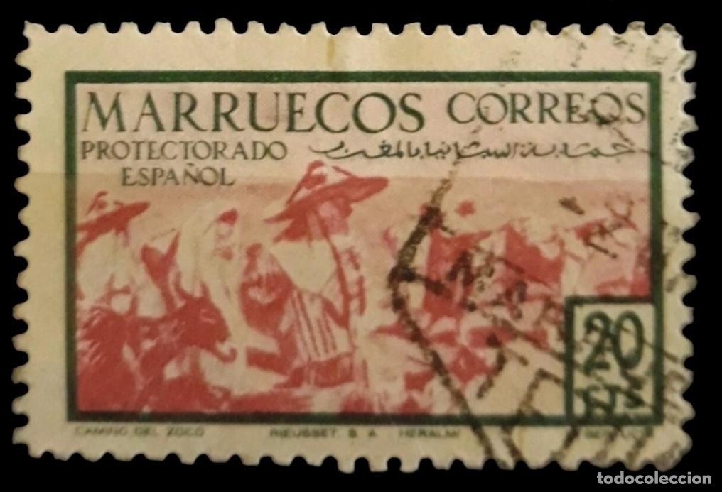 Sellos: MARRUECOS ESPA&Ntilde;OL 1952. EDIFIL 346. USADO.