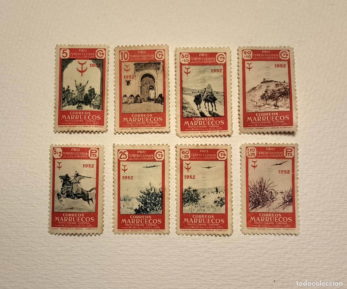 Selos: SELLOS ESPA&Ntilde;A (MARRUECOS) 1952 (8 VALORES) EDIFIL 361 al 368.