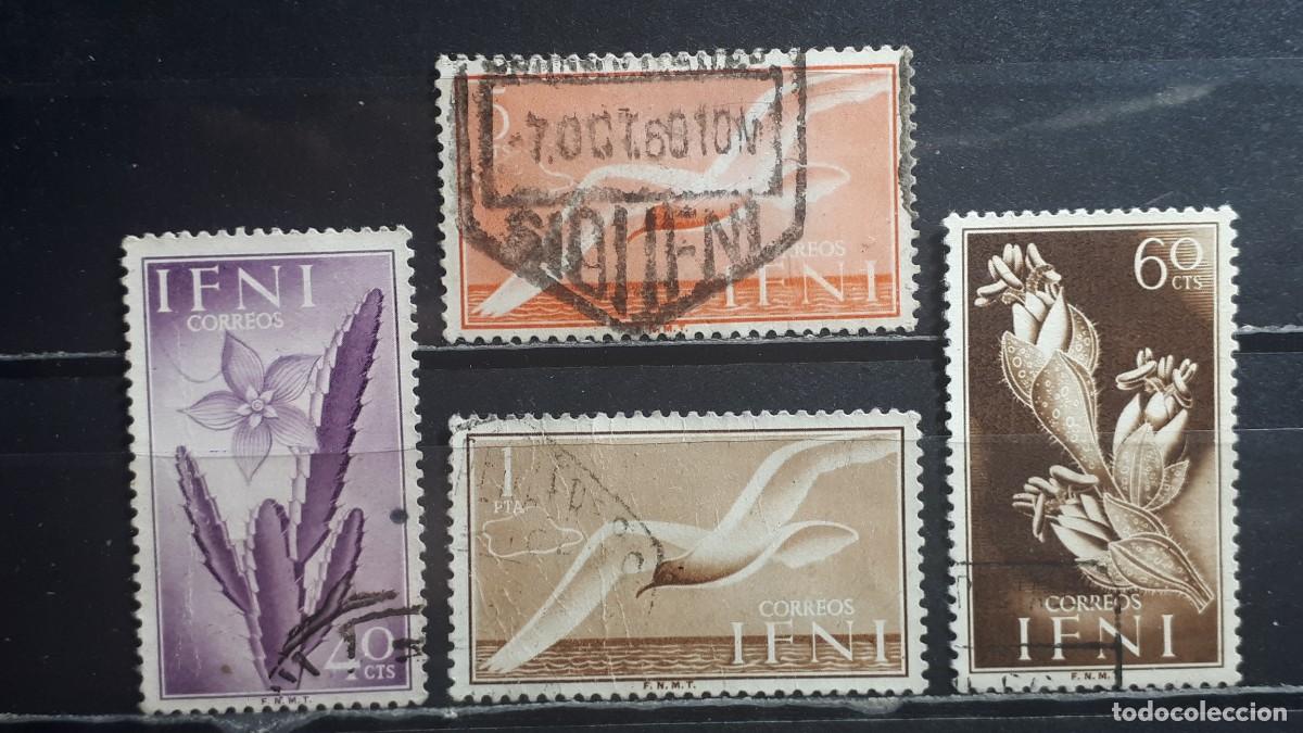 Stamps: IFNI. A&Ntilde;O 1954. &deg;. EDIFIL 103, 107/9
